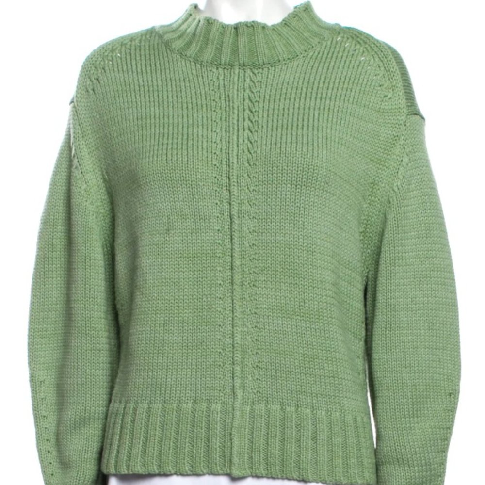 MOUSSY Relaxed Mock Neck Sweater